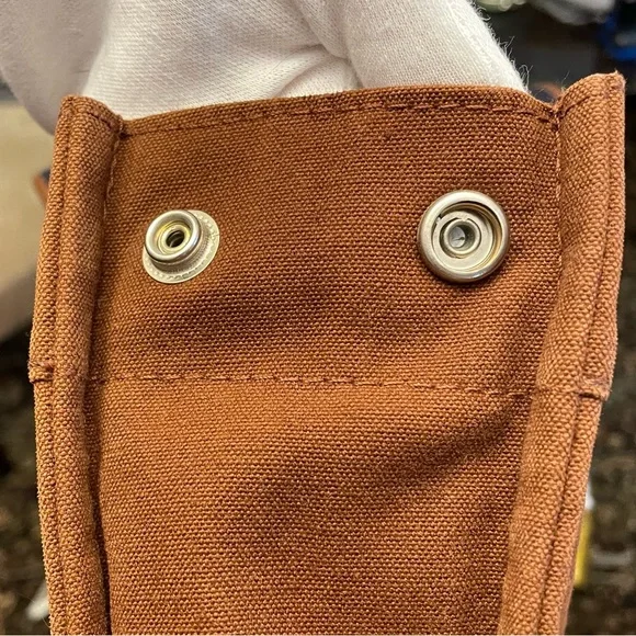 Authentic Hermes Large Vintage Rust and Navy Canvas Tote Bag - Picture 11 of 16